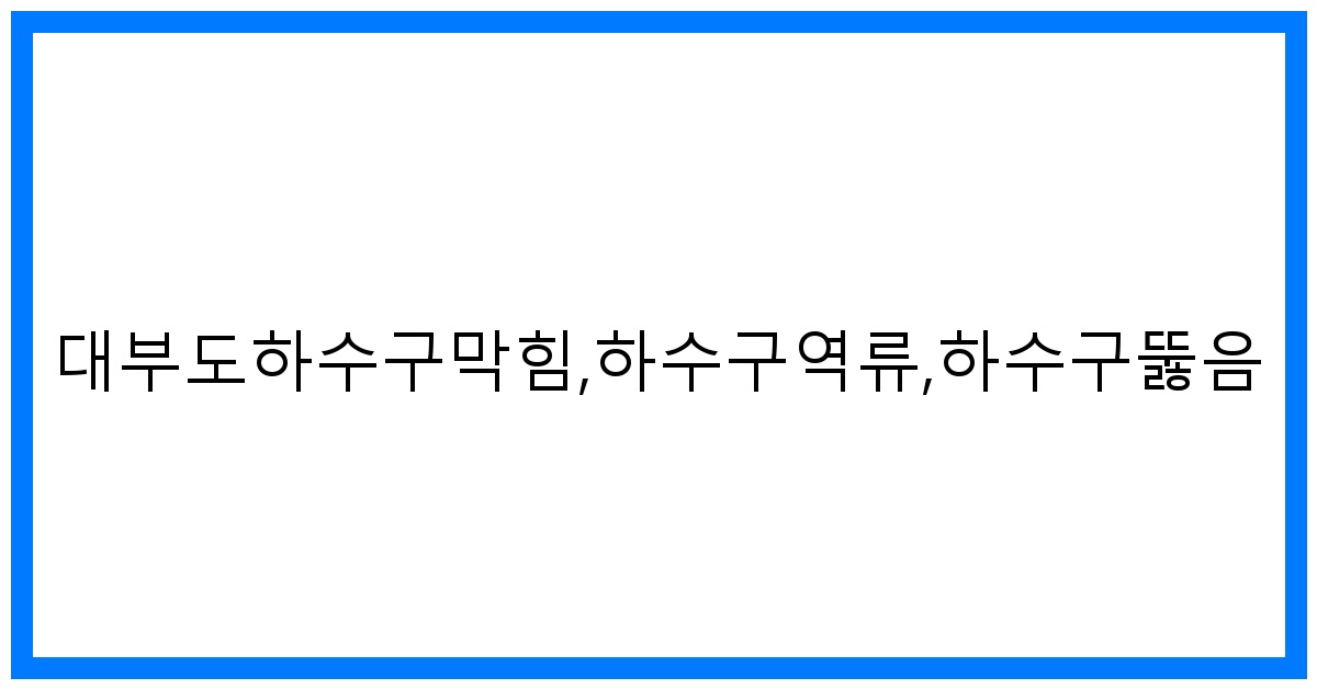 thumbnail_대부도하수구막힘,하수구역류,하수구뚫음