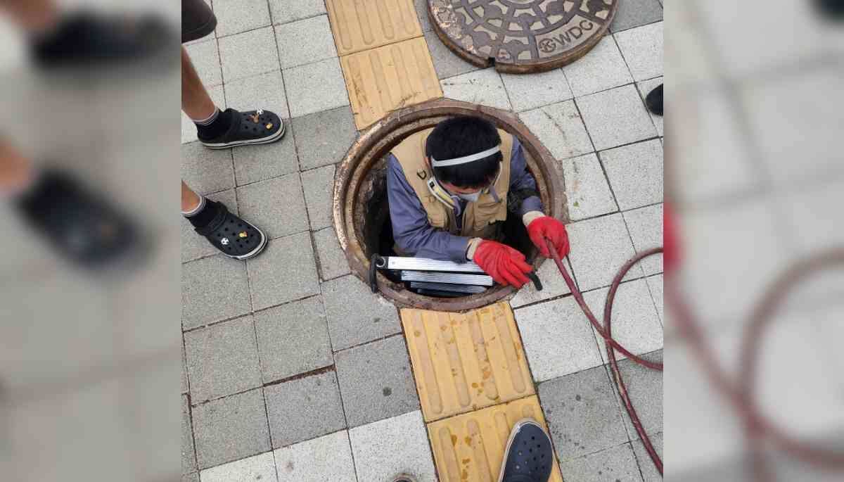 드레인프로 하수구막힘 작업 사진