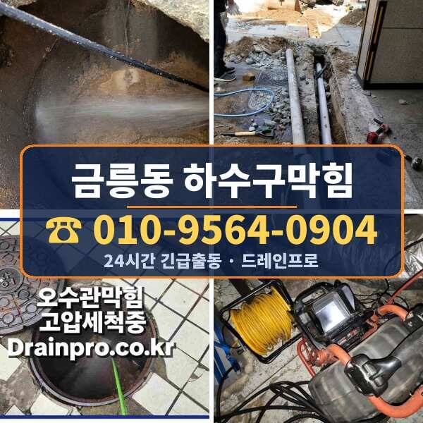 금릉동 하수구막힘