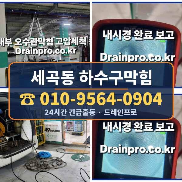 세곡동 하수구막힘